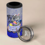 Personalized Canterbury-Bankstown Bulldogs 4 in 1 Can Cooler Tumbler Easter Mascot - Colorful Eggs Cartoon Style