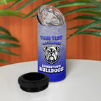Personalized Canterbury-Bankstown Bulldogs 4 in 1 Can Cooler Tumbler Easter Mascot - Colorful Eggs Cartoon Style