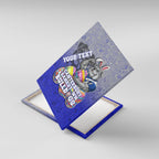 Personalized Canterbury-Bankstown Bulldogs Canvas Wall Art Easter Mascot - Colorful Eggs Cartoon Style
