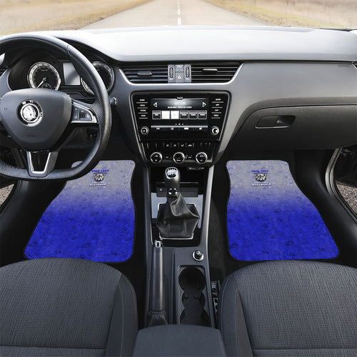 Personalized Canterbury-Bankstown Bulldogs Car Mats Easter Mascot - Colorful Eggs Cartoon Style