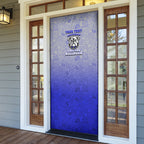 Personalized Canterbury-Bankstown Bulldogs Door Cover Easter Mascot - Colorful Eggs Cartoon Style
