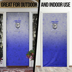 Personalized Canterbury-Bankstown Bulldogs Door Cover Easter Mascot - Colorful Eggs Cartoon Style
