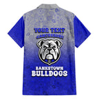 Personalized Canterbury-Bankstown Bulldogs Family Matching Summer Maxi Dress and Hawaiian Shirt Easter Mascot - Colorful Eggs Cartoon Style