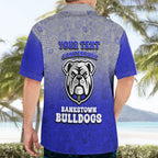 Personalized Canterbury-Bankstown Bulldogs Hawaiian Shirt Easter Mascot - Colorful Eggs Cartoon Style