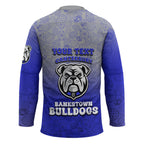 Personalized Canterbury-Bankstown Bulldogs Hockey Jersey Easter Mascot - Colorful Eggs Cartoon Style