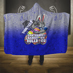 Personalized Canterbury-Bankstown Bulldogs Hooded Blanket Easter Mascot - Colorful Eggs Cartoon Style