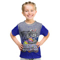 Personalized Canterbury-Bankstown Bulldogs Kid T Shirt Easter Mascot - Colorful Eggs Cartoon Style