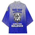 Personalized Canterbury-Bankstown Bulldogs Kimono Easter Mascot - Colorful Eggs Cartoon Style