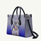 Personalized Canterbury-Bankstown Bulldogs Leather Bag Easter Mascot - Colorful Eggs Cartoon Style