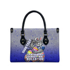 Personalized Canterbury-Bankstown Bulldogs Leather Bag Easter Mascot - Colorful Eggs Cartoon Style