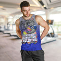Personalized Canterbury-Bankstown Bulldogs Men Tank Top Easter Mascot - Colorful Eggs Cartoon Style