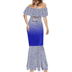 Personalized Canterbury-Bankstown Bulldogs Mermaid Dress Easter Mascot - Colorful Eggs Cartoon Style