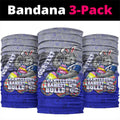 Personalized Canterbury-Bankstown Bulldogs Neck Gaiter Easter Mascot - Colorful Eggs Cartoon Style