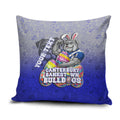 Personalized Canterbury-Bankstown Bulldogs Pillow Cover Easter Mascot - Colorful Eggs Cartoon Style