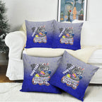 Personalized Canterbury-Bankstown Bulldogs Pillow Cover Easter Mascot - Colorful Eggs Cartoon Style