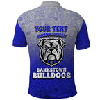 Personalized Canterbury-Bankstown Bulldogs Polo Shirt Easter Mascot - Colorful Eggs Cartoon Style