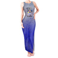 Personalized Canterbury-Bankstown Bulldogs Tank Maxi Dress Easter Mascot - Colorful Eggs Cartoon Style