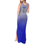 Personalized Canterbury-Bankstown Bulldogs Tank Maxi Dress Easter Mascot - Colorful Eggs Cartoon Style