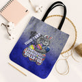 Personalized Canterbury-Bankstown Bulldogs Tote Bag Easter Mascot - Colorful Eggs Cartoon Style
