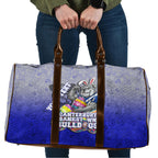 Personalized Canterbury-Bankstown Bulldogs Travel Bag Easter Mascot - Colorful Eggs Cartoon Style