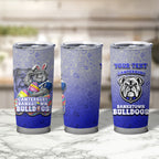 Personalized Canterbury-Bankstown Bulldogs Tumbler Cup Easter Mascot - Colorful Eggs Cartoon Style