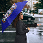 Personalized Canterbury-Bankstown Bulldogs Umbrella Easter Mascot - Colorful Eggs Cartoon Style