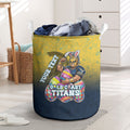 Personalized Gold Coast Titans Laundry Basket Easter Mascot - Colorful Eggs Cartoon Style