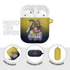 Personalized Gold Coast Titans AirPods Case Easter Mascot - Colorful Eggs Cartoon Style