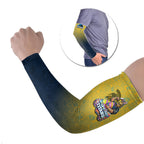 Personalized Gold Coast Titans Arm Sleeves Easter Mascot - Colorful Eggs Cartoon Style