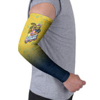 Personalized Gold Coast Titans Arm Sleeves Easter Mascot - Colorful Eggs Cartoon Style