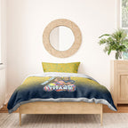 Personalized Gold Coast Titans Bedding Set Easter Mascot - Colorful Eggs Cartoon Style