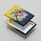 Personalized Gold Coast Titans Canvas Wall Art Easter Mascot - Colorful Eggs Cartoon Style