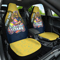 Personalized Gold Coast Titans Car Seat Cover Easter Mascot - Colorful Eggs Cartoon Style
