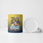 Personalized Gold Coast Titans Ceramic Mug Easter Mascot - Colorful Eggs Cartoon Style