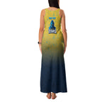 Personalized Gold Coast Titans Family Matching Tank Maxi Dress and Hawaiian Shirt Easter Mascot - Colorful Eggs Cartoon Style