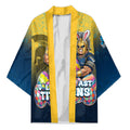 Personalized Gold Coast Titans Kimono Easter Mascot - Colorful Eggs Cartoon Style