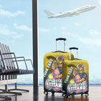 Personalized Gold Coast Titans Luggage Cover Easter Mascot - Colorful Eggs Cartoon Style