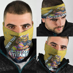 Personalized Gold Coast Titans Neck Gaiter Easter Mascot - Colorful Eggs Cartoon Style