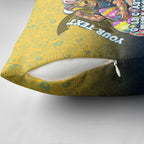 Personalized Gold Coast Titans Pillow Cover Easter Mascot - Colorful Eggs Cartoon Style