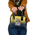 Personalized Gold Coast Titans Shoulder Handbag Easter Mascot - Colorful Eggs Cartoon Style