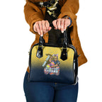 Personalized Gold Coast Titans Shoulder Handbag Easter Mascot - Colorful Eggs Cartoon Style
