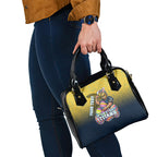 Personalized Gold Coast Titans Shoulder Handbag Easter Mascot - Colorful Eggs Cartoon Style