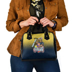 Personalized Gold Coast Titans Shoulder Handbag Easter Mascot - Colorful Eggs Cartoon Style