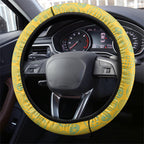 Gold Coast Titans Steering Wheel Cover Easter Mascot - Colorful Eggs Cartoon Style