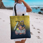 Personalized Gold Coast Titans Tote Bag Easter Mascot - Colorful Eggs Cartoon Style