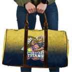 Personalized Gold Coast Titans Travel Bag Easter Mascot - Colorful Eggs Cartoon Style