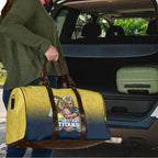 Personalized Gold Coast Titans Travel Bag Easter Mascot - Colorful Eggs Cartoon Style