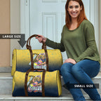 Personalized Gold Coast Titans Travel Bag Easter Mascot - Colorful Eggs Cartoon Style