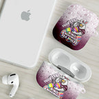 Personalized Manly Warringah Sea Eagles AirPods Case Easter Mascot - Colorful Eggs Cartoon Style