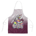 Personalized Manly Warringah Sea Eagles Apron Easter Mascot - Colorful Eggs Cartoon Style